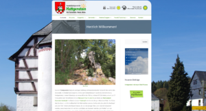 Screenshot der neuen Homepage von Hattgenstein